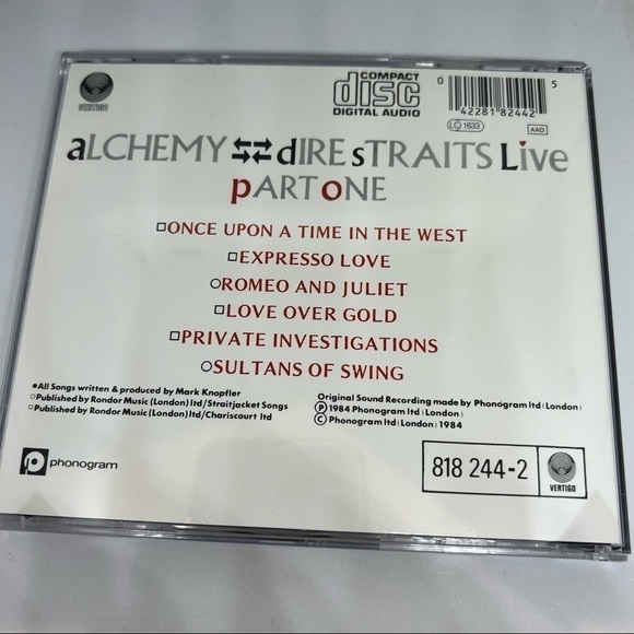 Euc- Alchemy - DIRE STRAITS Live 2-CD Vertigo Red Swirl W.Germany box set - Picture 6 of 16